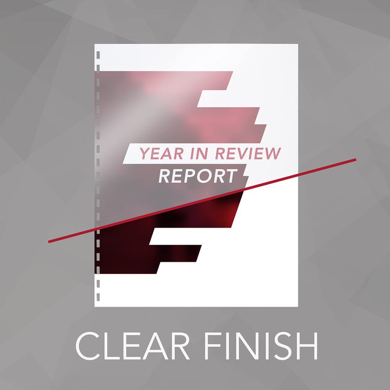 GBC ZipBind Pre-Punched Cover Set, Clear/Black, 10-Pack (26003) - Image 4